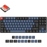 Keychron K1 Pro, Gaming-Tastatur schwarz/blaugrau, DE-Layout, Gateron Low Profile 2.0 Mechanical Red, Hot-Swap, Aluminiumrahmen, RGB