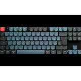 Keychron K1 Pro, Gaming-Tastatur schwarz/blaugrau, DE-Layout, Gateron Low Profile 2.0 Mechanical Red, Hot-Swap, Aluminiumrahmen, RGB