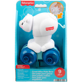 Mattel Krabbelspaß Eisbär zum Hinterherkrabbeln, Aktivitätskrabbelspielzeug für Babys, Elektrohaustier 