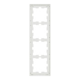 Merten Rahmen vierfach Kristallweiß weiß, Retail