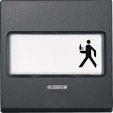 Merten Wippe Kontrast Fenster mit Schriftfeld anthrazit, Retail