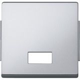 Merten Wippe mit Symbolfenster, rechteckig, einteilige Ausführung, mit Kontrollfenster aluminium, Retail