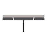 Merten Zentralplatte nickelmetallic rechteckiger Ausschnitt, Abdeckung grau, Retail