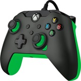 PDP Wired Controller - Neon Black, Gamepad schwarz/grün, für Xbox Series X|S, Xbox One, PC