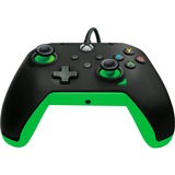 PDP Wired Controller - Neon Black, Gamepad schwarz/grün, für Xbox Series X|S, Xbox One, PC