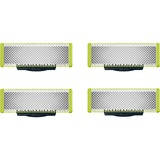 Philips Ersatzklinge OneBlade QP240/50  silber/hellgrün, 4 Stück