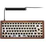 Sharkoon SKILLER SGK50 S3 Wood Barebone, Gaming-Tastatur holz