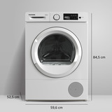Telefunken TWP7EW, Wärmepumpentrockner weiß