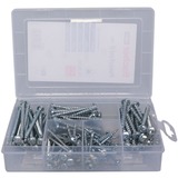 fischer Meisterbox PowerFast II Pan Head VG TX, Schrauben-Set 110 Teile, Vollgewinde, verzinkt