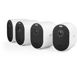 Arlo Pro 5 Spotlight, Überwachungskamera weiß/schwarz, 4er Pack, WLAN, Spotlight, 2K Auflösung