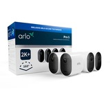 Arlo Pro 5 Spotlight, Überwachungskamera weiß/schwarz, 4er Pack, WLAN, Spotlight, 2K Auflösung