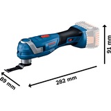 Bosch Professional Akku-Multi-Cutter GOP 18V-34 Solo Professional, 18Volt, Multifunktions-Werkzeug blau/schwarz, ohne Akku und Ladegerät