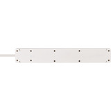 Brennenstuhl Bremounta Steckdosenleiste 5-fach, 2x USB-C weiß, 3 Meter Kabel, 2x USB, mit Sicherheitsschalter