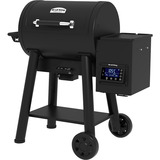 Broil King Crown Pellet Smoker 400 - BUNDLE schwarz, iQue Smart Steuerung, inkl. Schutzhülle
