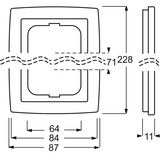 Busch-Jaeger Rahmen drei fach 1723-80 chrom, Retail