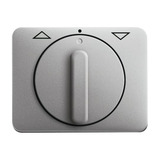 Busch-Jaeger Zentralscheibe Jalousie mit Drehgriff 1740 DR-266, Abdeckung titan, Retail