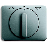 Busch-Jaeger Zentralscheibe Jalousie mit Drehgriff 1740 DR-266, Abdeckung titan, Retail