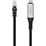 Digitus USB-C 3.2 Gen1 > RJ-45 Ethernet Kabel, 1Gbit/s, Adapter schwarz, 5 Meter, 10/100/1.000Mbit/s