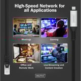 Digitus USB-C 3.2 Gen1 > RJ-45 Ethernet Kabel, 1Gbit/s, Adapter schwarz, 5 Meter, 10/100/1.000Mbit/s