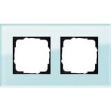 Gira Abdeckrahmen 2-fach Glas Esprit System 55, Unterputzmontage, glänzend, IP21 mint, Retail