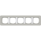 Gira Abdeckrahmen 5fach grau, Retail