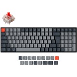 Keychron K4 Version 2, Gaming-Tastatur schwarz/grau, DE-Layout, Gateron Red, Hot-Swap