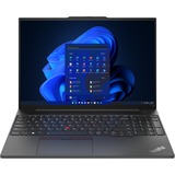 Lenovo ThinkPad E16 G1 (21JN004NGE), Notebook schwarz, Windows 11 Pro 64-BIt, 40.6 cm (16 Zoll) & 60 Hz Display, 256 GB SSD