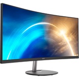 MSI PRO MP341CQDE, LED-Monitor 86.35 cm (34 Zoll), schwarz/silber, UWQHD, VA, Curved, FreeSync, HDMI, Displayport, 100Hz Panel