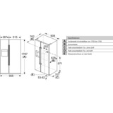 Neff KA3923IE0, Side-by-Side edelstahl/grau