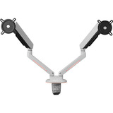 ONE FOR ALL Universeller Gaming Dual Monitorarm (DM8220), Monitorhalterung weiß, RGB
