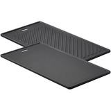 RÖSLE Wende-Grillplatte für ALLFLAME und VIDERO anthrazit, 45 cm x 24 cm