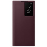 SAMSUNG Clear View Cover, Handyhülle dunkelrot, Samsung Galaxy S22 Ultra