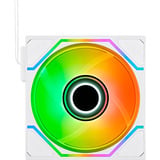 Thermaltake SWAFAN 120 EX INFINITY ARGB Sync PC Cooling Fan, Gehäuselüfter weiß, 1er-Pack, 120 mm, 124 mm