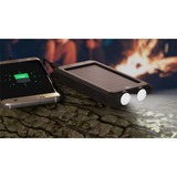 goobay Outdoor Powerbank 8.0 mit Solar schwarz, 8.000 mAh, 2x USB-A