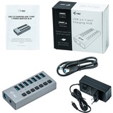 i-tec USB 3.0 Charging HUB 7port + Power Adapter 36 W, USB-Hub 