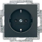 Busch-Jaeger Schutzkontakt Steckdosen-Einsatz 20 EUCB-15-914 schwarz, Retail