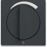 Busch-Jaeger Zentralscheibe Abdeckung 1740 Drehknopf Stufenschalter anthrazit, Retail