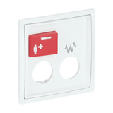 Busch-Jaeger Zentralscheibe Studioweiß, Zentralplatte weiß, Retail