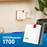 FRITZ! FRITZ!Repeater 1700 weiß/grau, Wi-Fi 7 mit bis zu 3,6 GBit/s