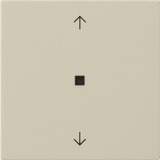 Gira Wippe einfach mit Pfeilsymbolen und Kontrollfenster weiß, Retail