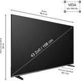 JVC LT-43VDF5455, LED-Fernseher 108 cm (43 Zoll), schwarz, FullHD, Tripple Tuner, VIDAA TV