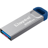 Kingston DataTraveler Kyson 256 GB, USB-Stick silber/blau