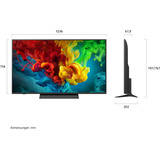 LG 55QNED83B6A.AEUD, QNED-Fernseher 139 cm (55 Zoll), schwarz, UltraHD/4K, Mini LED, Triple Tuner, 120Hz Panel