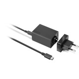 Lenovo 65W USB-C AC Reiseadapter EU, Ladegerät schwarz, PD 3.0