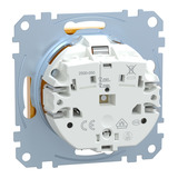 Merten Schutzkontaktsteckdose mit Schriftfeld gelb, Retail