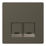 Merten Zentralplatte 2-fach bronze, Retail