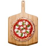 Ooni 14" Bambus Pizzaheber, Grillbesteck holz, für Pizzen bis ca. Ø 36cm