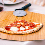 Ooni 14" Bambus Pizzaheber, Grillbesteck holz, für Pizzen bis ca. Ø 36cm