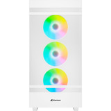 Sharkoon Rebel C50 RGB Generalüberholt, Tower-Gehäuse weiß, Gehärtetes Glas