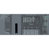 Wera Tool-Check Modular Set 1, mit 3 Werkzeugmodulen, Bit-Satz schwarz/grün, 50-teilig, inkl. 1/4" Bit-Ratsche, Winkelschlüssel